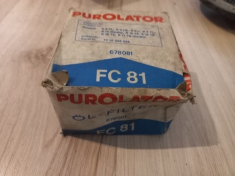 ФИЛЬТР МАСЛА PUROLATOR FC 81 RENAULT R5 R6 R12 R15 R16 R17 