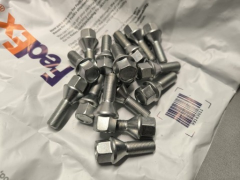 16X ШПИЛЬКИ ШПИЛЬКА КОЛЕСА ТИТАНОВІ ДИСКИ M12X1.25MM OPEL CORSA PEUGEOT 208 CITROËN 