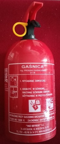 EXTINGUIDOR DE POLVO 1 KG BC DE AUTOMÓVIL  