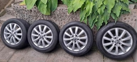 КОЛЕСА ТИТАНОВІ ДИСКИ 16 ДЮЙМИ ОРИГІНАЛ VW SHARAN ШИНИ ЛІТНІ 215/55/16 