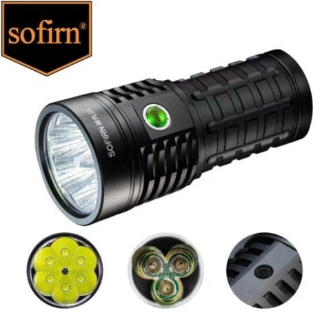 SOFIRN Q8 ПЛЮС | СУПЕР ПОТУЖНА ЛІХТАРИК LED (СВІТЛОДІОД) 16000 LUMENOW 