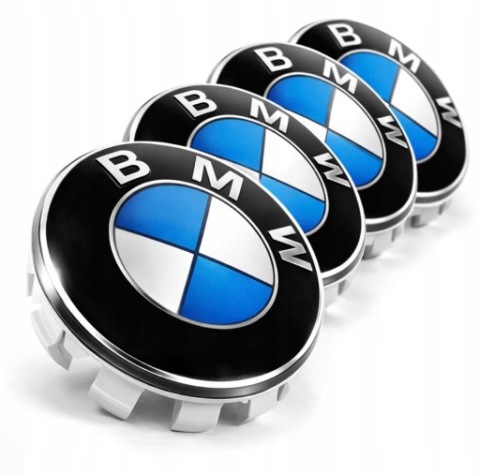 4X КОВПАЧОК 68 MM BMW КОВПАЧКИ DO ДИСКІВ ZNACZKI 68MM СИНІ 