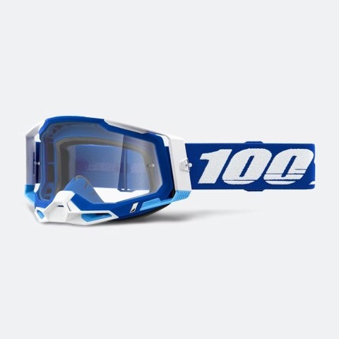 GOGGLE 100% RACECRAFT 2 BLUE MIRROR WHITE 