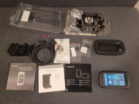 GARMIN MONTANA 650I + НОВИЙ КРІПЛЕННЯ ЗАРЯДНИЙ I КРІПЛЕННЯ НА ЗАМОК TOURATECH 