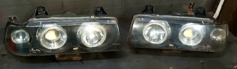 BMW E36 BERLINA FAROS PARTE DELANTERA ANILLOS JUEGO  