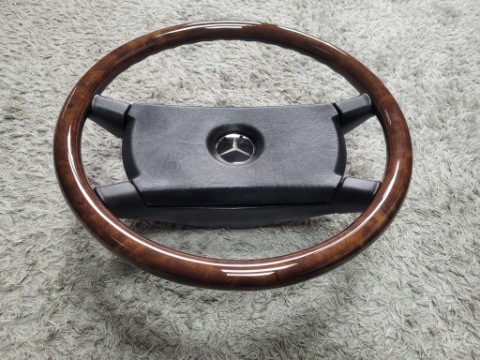 STEERING WHEEL WOODEN MERCEDES W123 W126 W124 R129 