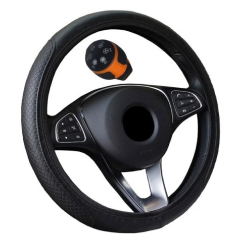 COVER ON STEERING WHEEL NEW CONDITION + GIFT !  