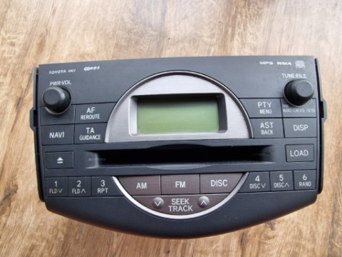 РАДІО ЗАВОДСЬКЕ 86120-42220 TOYOTA RAV-4 3 СТАН ДУЖЕ ДОБРИЙ 