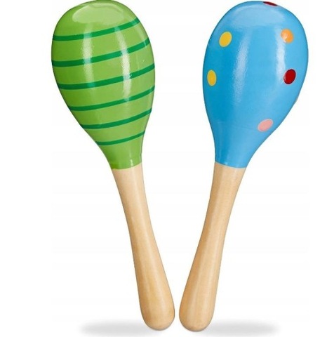 RELAXDAYS ZIELONO-NIEBIESKIE GRZECHOTKI DLA DZIECI