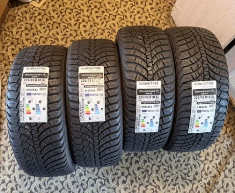 ШИНИ ЗИМОВІ 225 45 R18 KUMHO (2021) - НОВЕ 