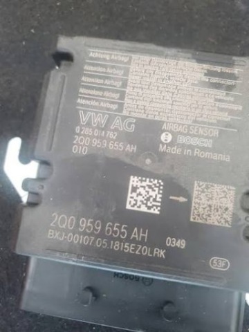 БЛОК КЕРУВАННЯ SRS 1330A LOCKED 2Q0959655AH БЕЗ ZAPISU WYPADKU 