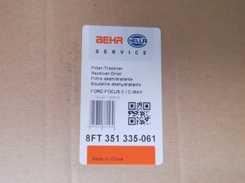 НОВИЙ ОСУШУВАЧ КОНДИЦІОНЕРА BEHR 8FT 351 335-061 