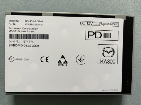 ТЮНЕР МОДУЛЬ РАДІО EU MAZDA 2021 CX30/CX-5 BDMD66DR0 RDS DAB 