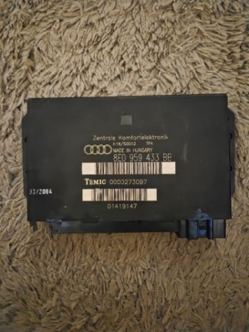 МОДУЛЬ КОМФОРТУ AUDI A4 B6 8E0959433BB 