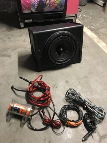 CAJA BASOWA AKTYWNA 250W SUBWOOFER CONDENSADOR  