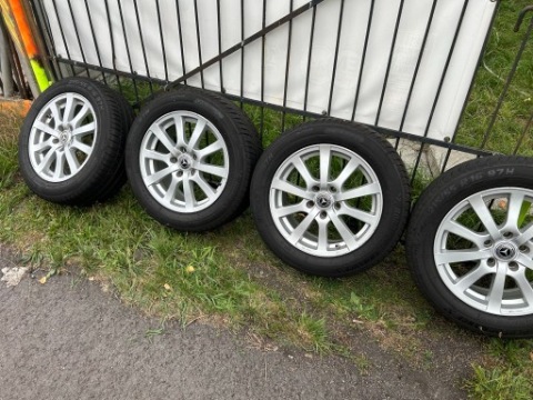 КОЛЕСА ЛІТНІ АЛЮМІНІЄВІ 215/55R16 MERCEDES 5X112 ET 38 ШИНИ 2025 РІК 