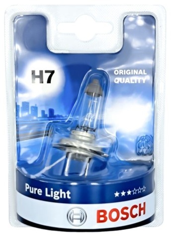 LAMP HALOGENOWA H7 12V 55W, BOSCH PURE LIGHT  