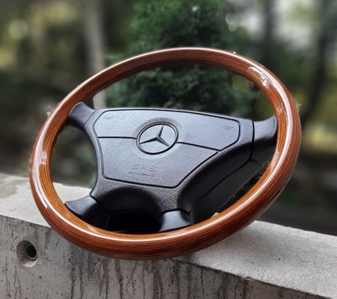 STEERING WHEEL WOOD MERCEDES W201 W140 W124 R129  