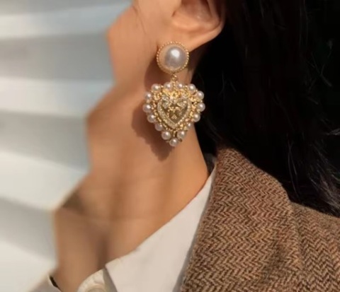 Kolczyki serca Walentynki