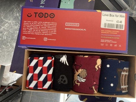 Skarpetki męskie 43-45 kolorowe bawełna