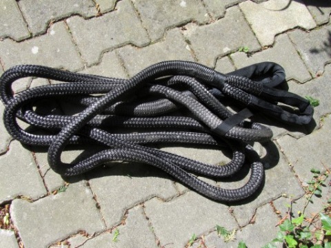 ТРОСОМ KINETYCZNA OFF-ROAD - 6M DLUGOSCI, 25MM GRUBOSCI - ТИП ЧЕРНЫЙ SNAKE 