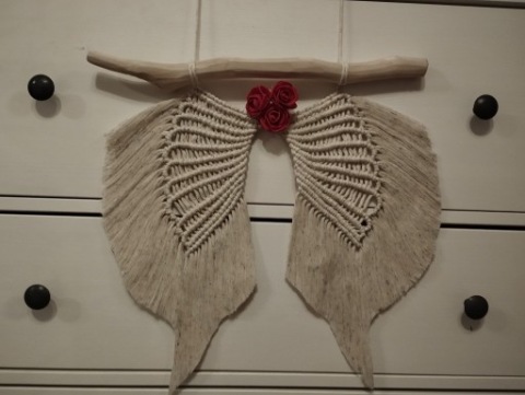Skrzydła makrama Bobbiny prezent walentynki dzień kobiet