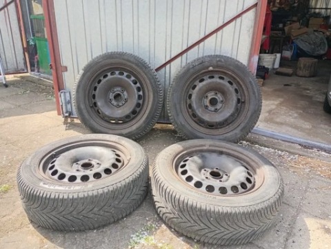 КОЛЕСА ШИНИ ЗИМОВІ 4 ШТУКИ KLEBER 205 55 16 OK 6MM 19ROKVW AUDI 