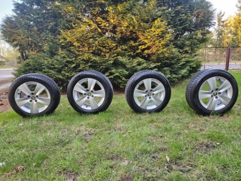 ТИТАНОВІ ДИСКИ DO SKODA VW SEAT AUDI 6JX15H2 ET38 5X100, ШИНИ ЛІТНІ GOODYEAR 