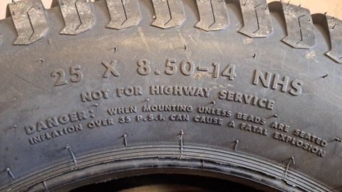 TIRE 25X8.50-14 NHS  