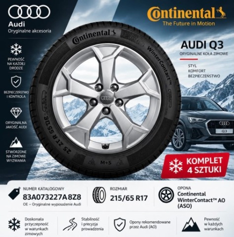 КОМПЛЕКТ КОЛЕС ЗИМНИХ AUDI Q3 17