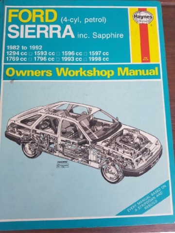 FORD SIERRA 4-CYL, PETROL 1982 TO 1992 HAYNES OWNERS WORKSHOP МЕХАНІКА 