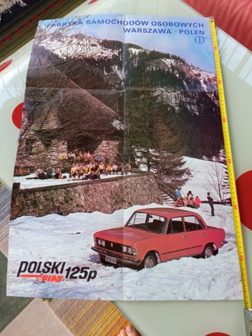 Fiat 125p  plakat prospekt  