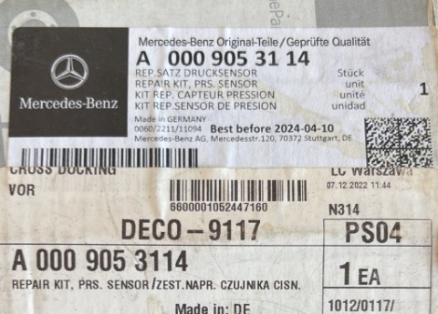 НОВОЕ ДАТЧИКИ TPMS MERECEDES БЕНЗИН 4SZT. 