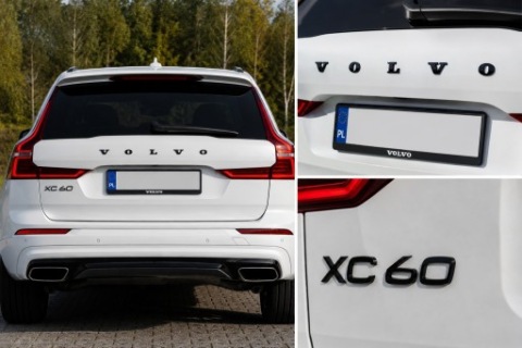 ЭМБЛЕМЫ VOLVO XC60 II 2017-2025 ЧЕРНЫЙ БЛЕСК ЧЕРНЫЙ EDITION КОМПЛЕКТ 