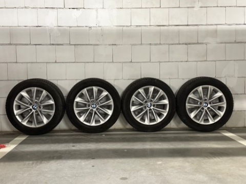 КОЛЕСА ТИТАНОВІ ДИСКИ R18 BMW X3 F25, ШИНИ ЗИМОВІ 245/50R18 100H RUN ON FLAT 
