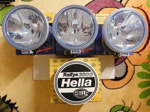 HALOGEN LAMP LONG-RANGE HELLA RALLYE 3000FF SET  
