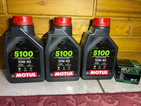 МАСТИЛО MOTUL 5100 3L ПЛЮС ФІЛЬТР HF147 