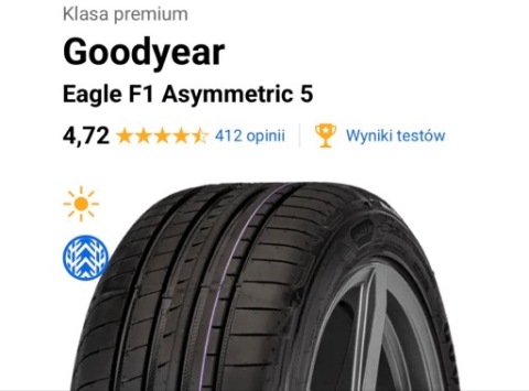 goodyear EAG F1 ASY 5 FP 91Y po 5,5mm