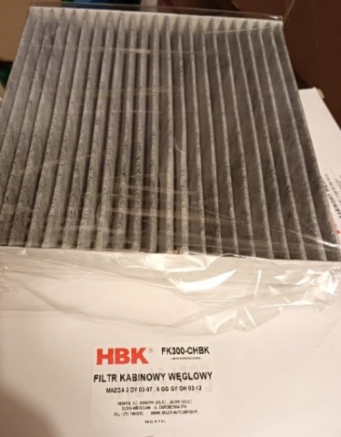 FK300 HBK ФІЛЬТР САЛОННИЙ ВУГЛЕЦЕВИЙ 