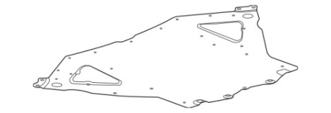 ЗАЩИТА ШАССИ АЛЮМИНИЙ GM 85561367 CHEVROLET CORVETTE C8 Z06 5.5 670 KM 