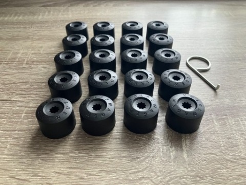 НАКЛАДКИ ГАЙКИ ЗАГЛУШКИ ZAMIENNE NA БОЛТИ 17MM VW VOLKSWAGEN -20SZT. 