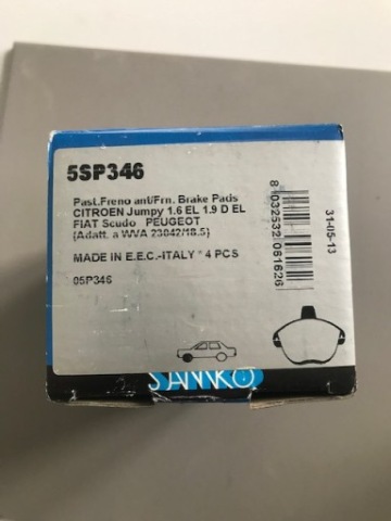 ПРОДАМ КОЛОДКИ ГАЛЬМІВНЕ SAMKO 5SP346 
