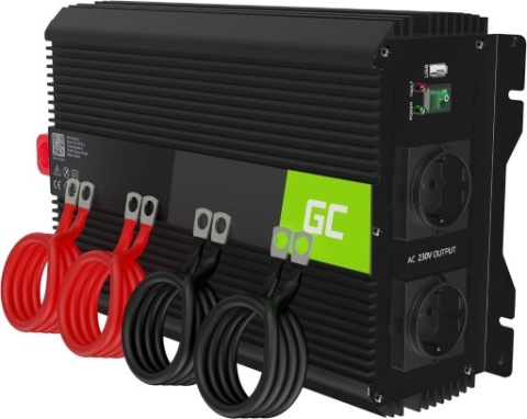 ПЕРЕТВОРЮВАЧ НАПРУГИ 12V/230V GREEN CELL INVGC10 2000W / 4000W. НОВА 