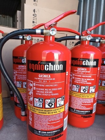 EXTINGUIDOR DE POLVO 6KG ABC OGNIOCHRON/WIESZAK+ZNAK  