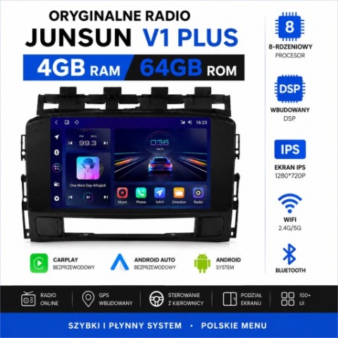 РАДИО JUNSUN V1 ПЛЮС | OPEL ASTRA J | CARPLAY | ANDROID АВТО | СОСТОЯНИЕ В ОЧЕНЬ ХОРОШЕМ СОСТОЯНИИ 