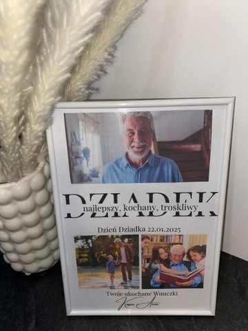 Personalizowany CERTYFIKAT Dzień Dziadka a4