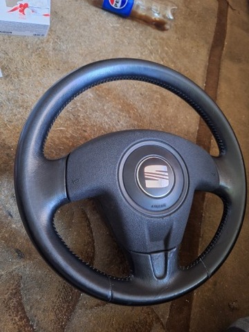 STEERING WHEEL LEATHER LEATHER VW SEAT IBIZA 3 FR 6L  