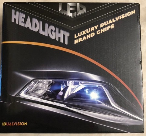 ЛАМПОЧКИ LED (СВІТЛОДІОД) H7 600 WATT. DUAL VISION.ЛИНЗЫ .