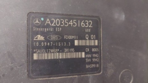 MERCEDES-BENZ C КЛАСС W203 A2035451632 МОДУЛЬ ESP/ABS 