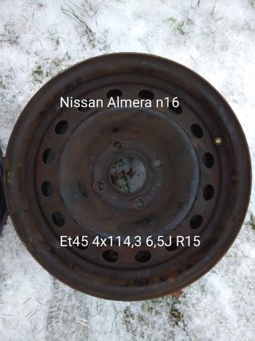 4 PIEZAS LLANTAS ACERO NISSAN ALMERA N16 PRIMERA  